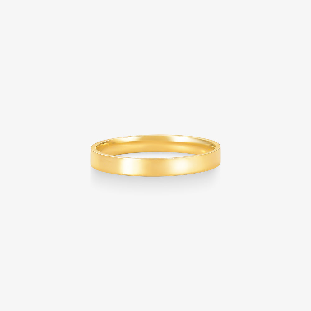 Aliança Segredo Lisa Comfort em Ouro Amarelo 18K, 3mm