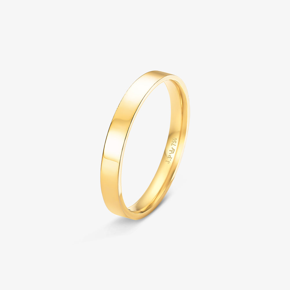 Aliança Segredo Lisa Comfort em Ouro Amarelo 18K, 3mm