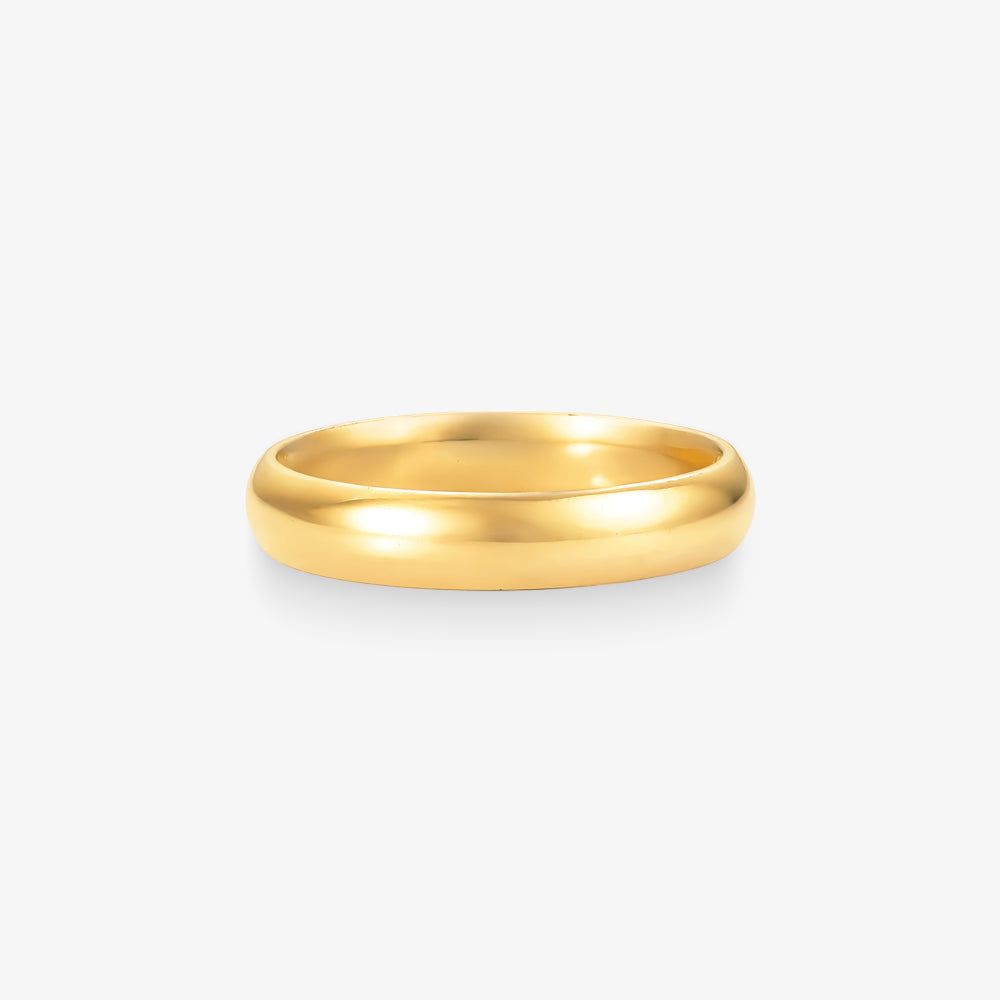 Aliança Infinito Lisa Comfort em Ouro Amarelo 18K, 3,9mm