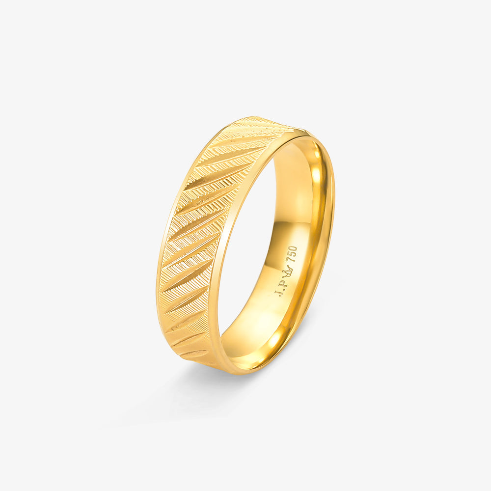 Aliança Reta em Ouro Amarelo 18K, 5,70mm