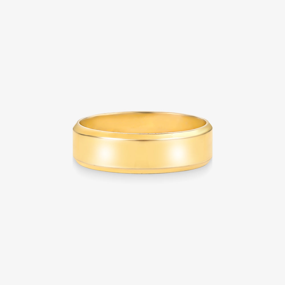 Aliança Reta em Ouro Amarelo 18K, 5,70mm