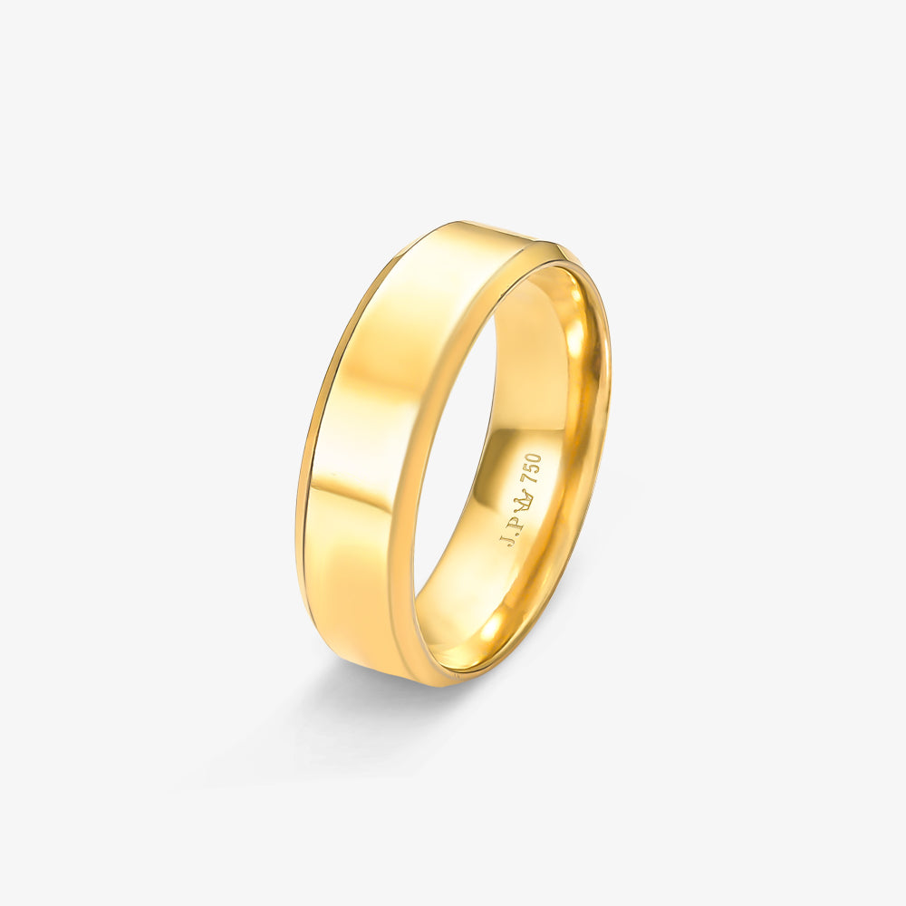 Aliança Reta em Ouro Amarelo 18K, 5,70mm